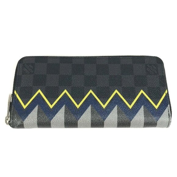 LOUIS VUITTON N61253 Damier Graphite Karakoram Zippy Wallet Vertical Long Wallet - Picture 1 of 13